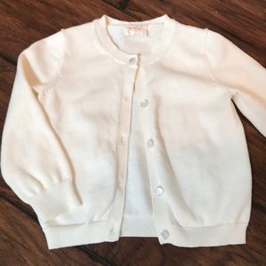 Crewcuts Cream Casey Cardigan